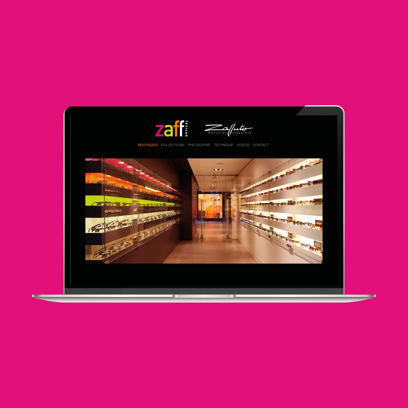 Miko Digital Agence web à Liège - Site internet pour Zaff Optical