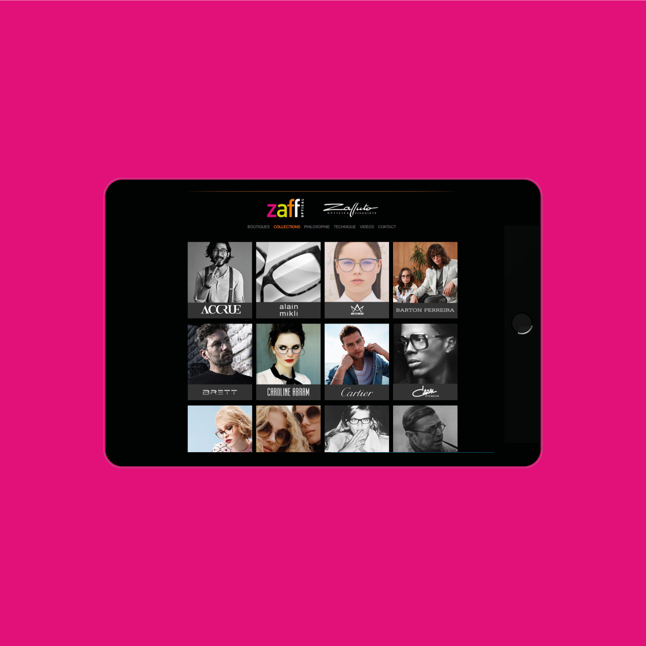 Miko Digital Agence web à Liège - Site internet pour Zaff Optical