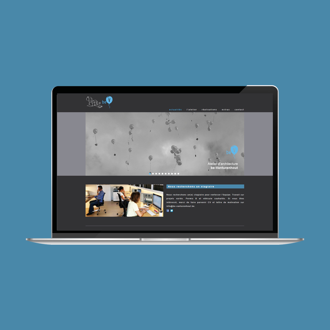 Miko Digital Agence web à Liège - Site web de l’architecte Vanturenhout