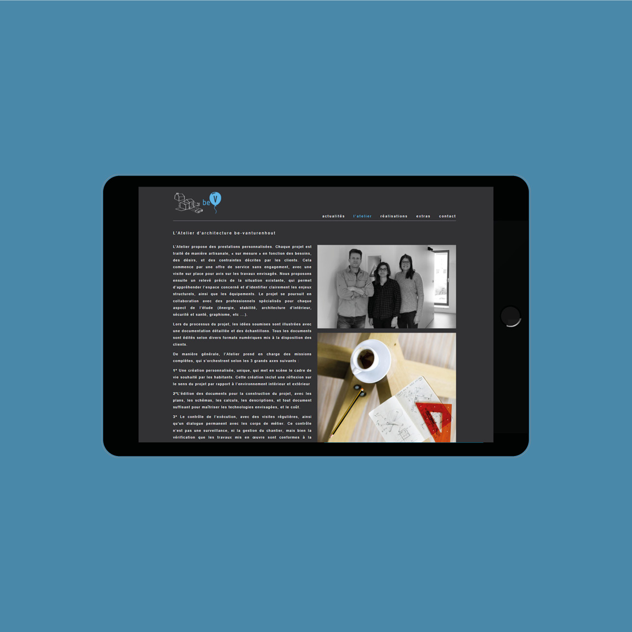 Miko Digital Agence web à Liège - Site web de l’architecte Vanturenhout