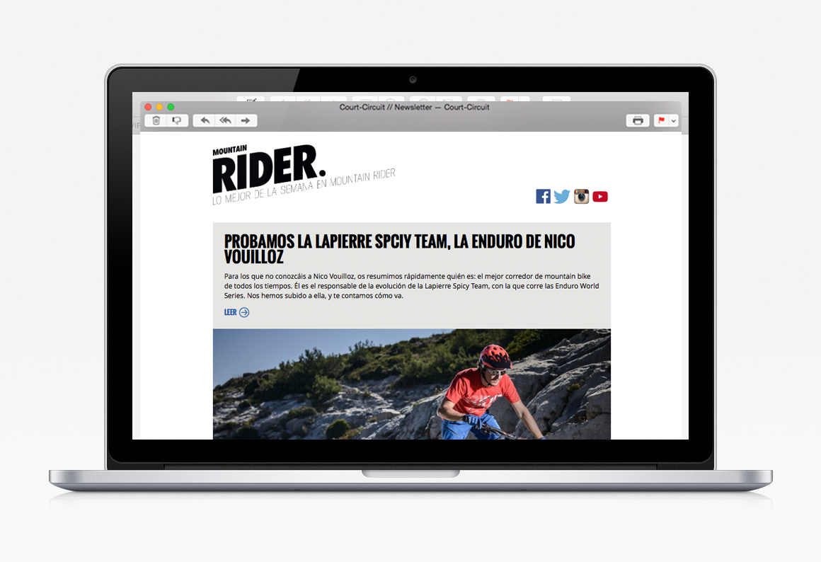 Modèle de Newsletter agence web Liège