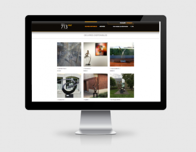 Création site web Liège Vente privée Galerie 713