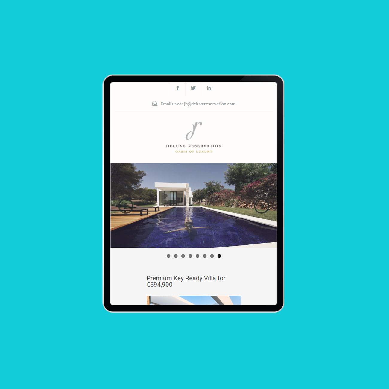 Miko Digital Agence web à Liège - Maintenance site web Deluxe Reservation