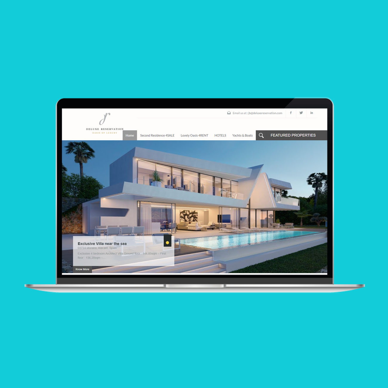 Miko Digital Agence web à Liège - Maintenance site web Deluxe Reservation